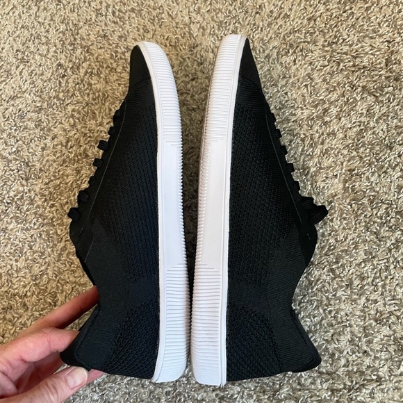 Flux Adapt Shoes Mens 10.5 W 11.5 Trainer Black Barefoot Minimal Knit Sneakers - Picture 4 of 7